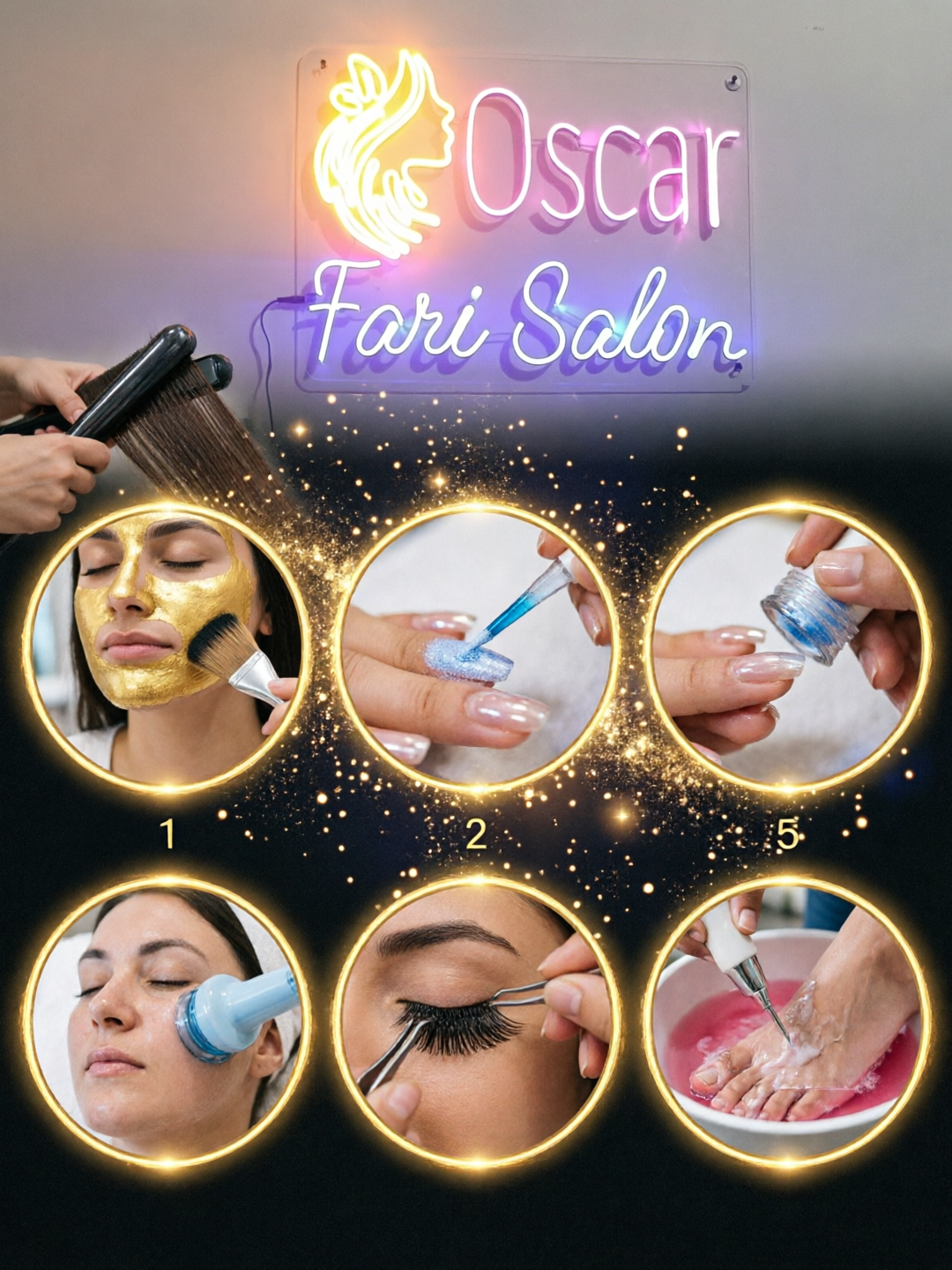 Oscar Fari Salon professional stylists at work in Lahore
