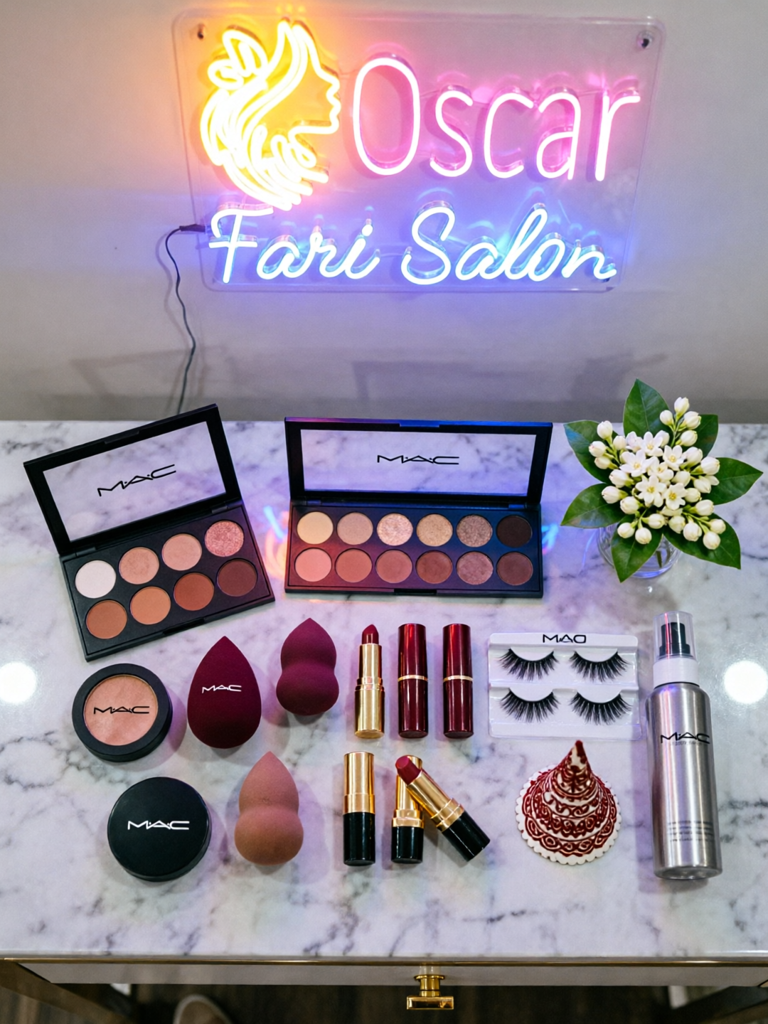 Oscar Fari Salon premium MAC makeup products