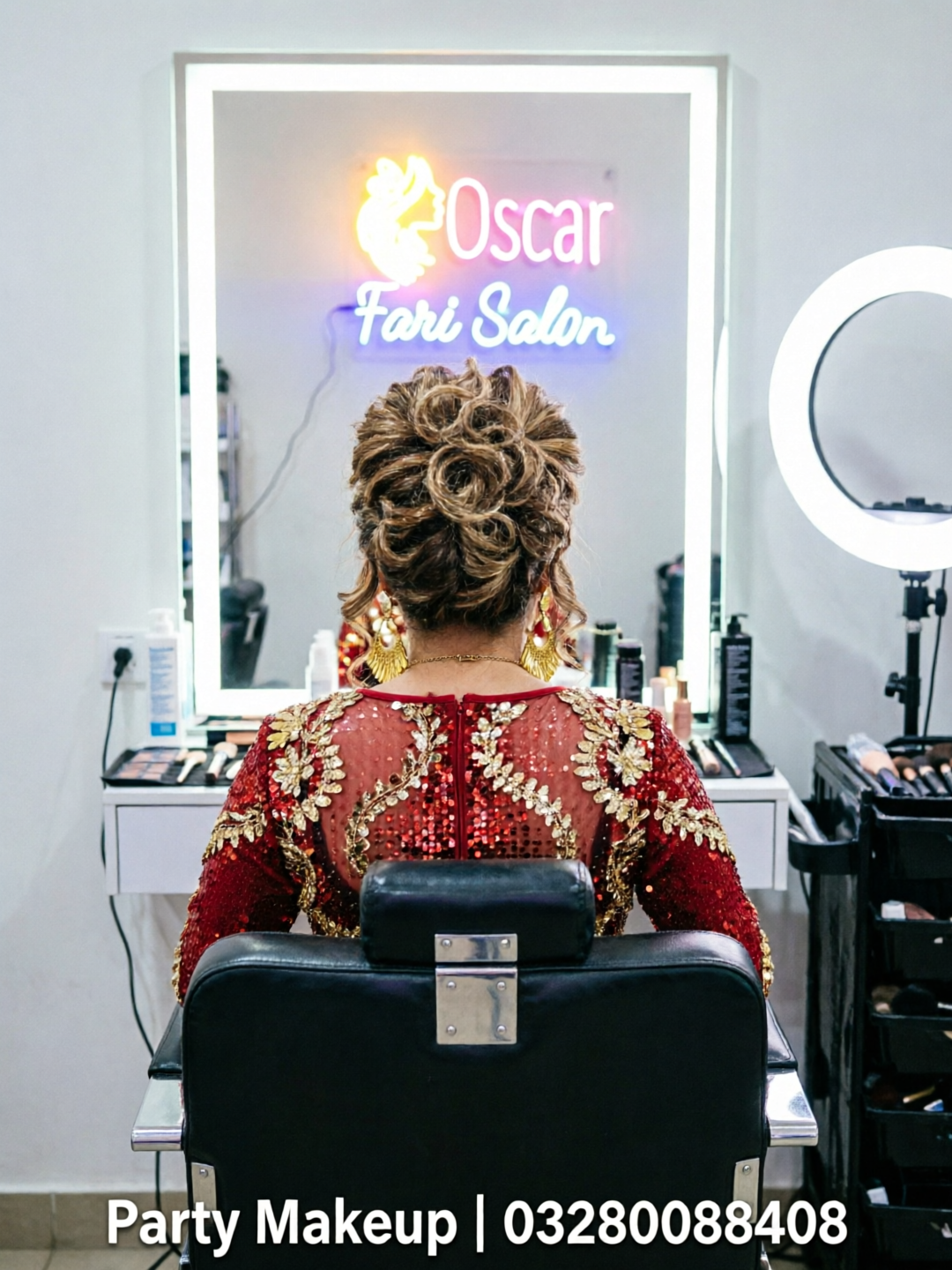 Reception bridal makeup Lahore